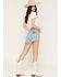 Image #3 - Wrangler Women's Bloom Light Wash High Rise Cowboy Denim Shorts, Light Wash, hi-res