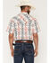 Image #4 - RANK 45&reg; Men's RODEOTEK&trade; 2.0 Everglades Southwestern Print Short Sleeve Snap Stretch Western Shirt, Red, hi-res