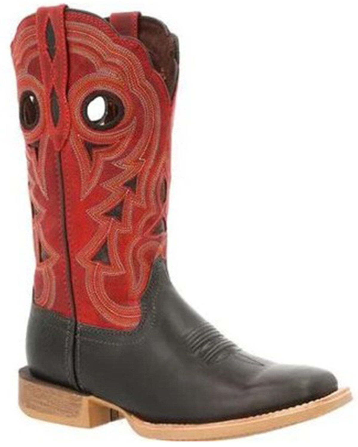 Image #1 - Durango Women's Lady Rebel Pro Crimson Performance Western Boot - Broad Square Toe, Black/red, hi-res