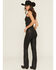 Image #3 - Idyllwind Women's Legend High Rise Coated Bootcut Lace-Up Detail Super Stretch Jeans, Black, hi-res
