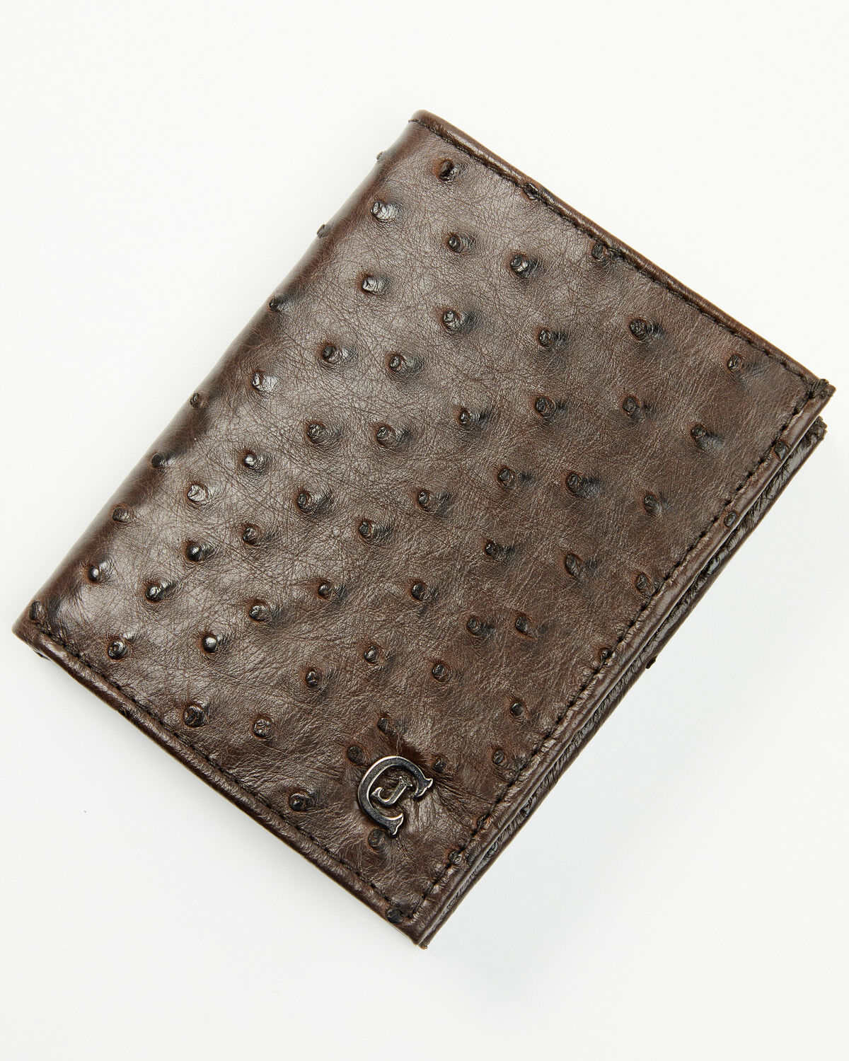 Image #1 - Cody James Black 1978&trade; Men's Dawson Exotic Full-Quill Ostrich Bifold Wallet, Dark Brown, hi-res