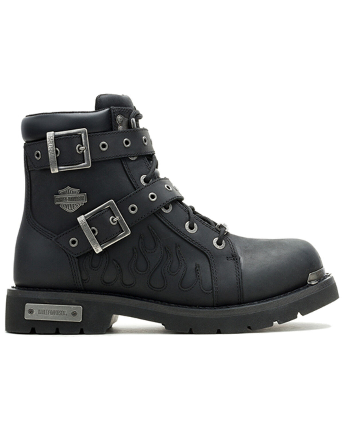 Image #2 - Harley Davidson Men's Ironblaze Motorcycle Boots - Round Toe, Black, hi-res