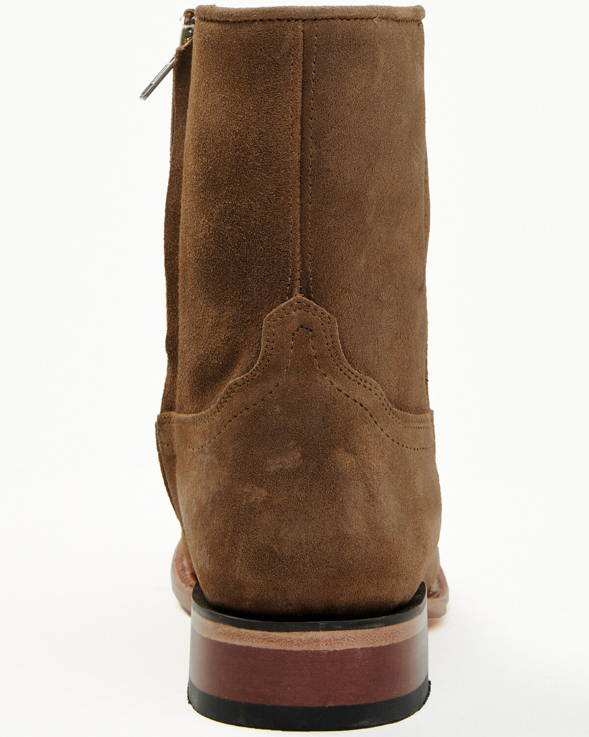 Image #5 - Moonshine Spirit&reg; Men's 8" Pancho Roughout Zipper Western Boots - Round Toe, Brown, hi-res