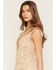 Image #2 - Shyanne Women's Paisley Print Sleeveless High-Low Dress, Taupe, hi-res