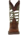 Image #4 - Durango Men's USA Western Performance Boots - Square Toe, Brown, hi-res