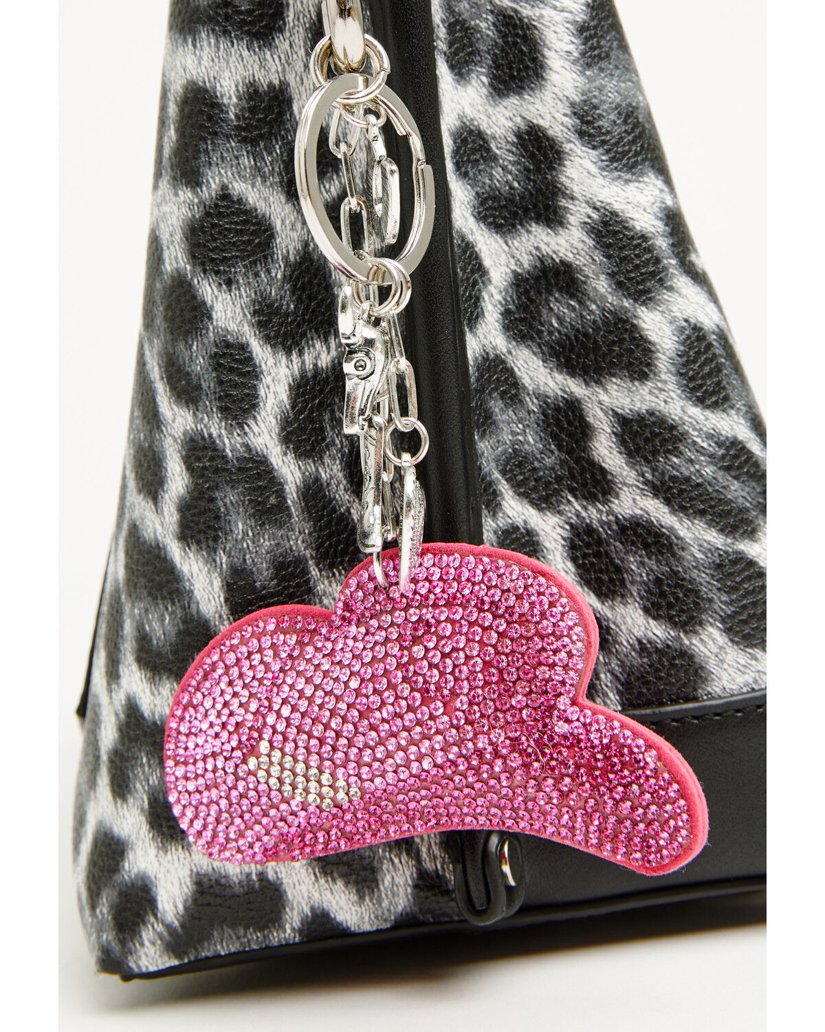 Image #2 - Shyanne Rhinestone Cowboy Hat Bag Charm, Pink, hi-res