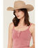 Image #2 - Wild Moss Women's Solid Rib Knit Tank Top, Mauve, hi-res