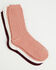 Image #1 - Boot Barn Women's Cozy Luxe Textured Socks - 3 Pack, Pink, hi-res