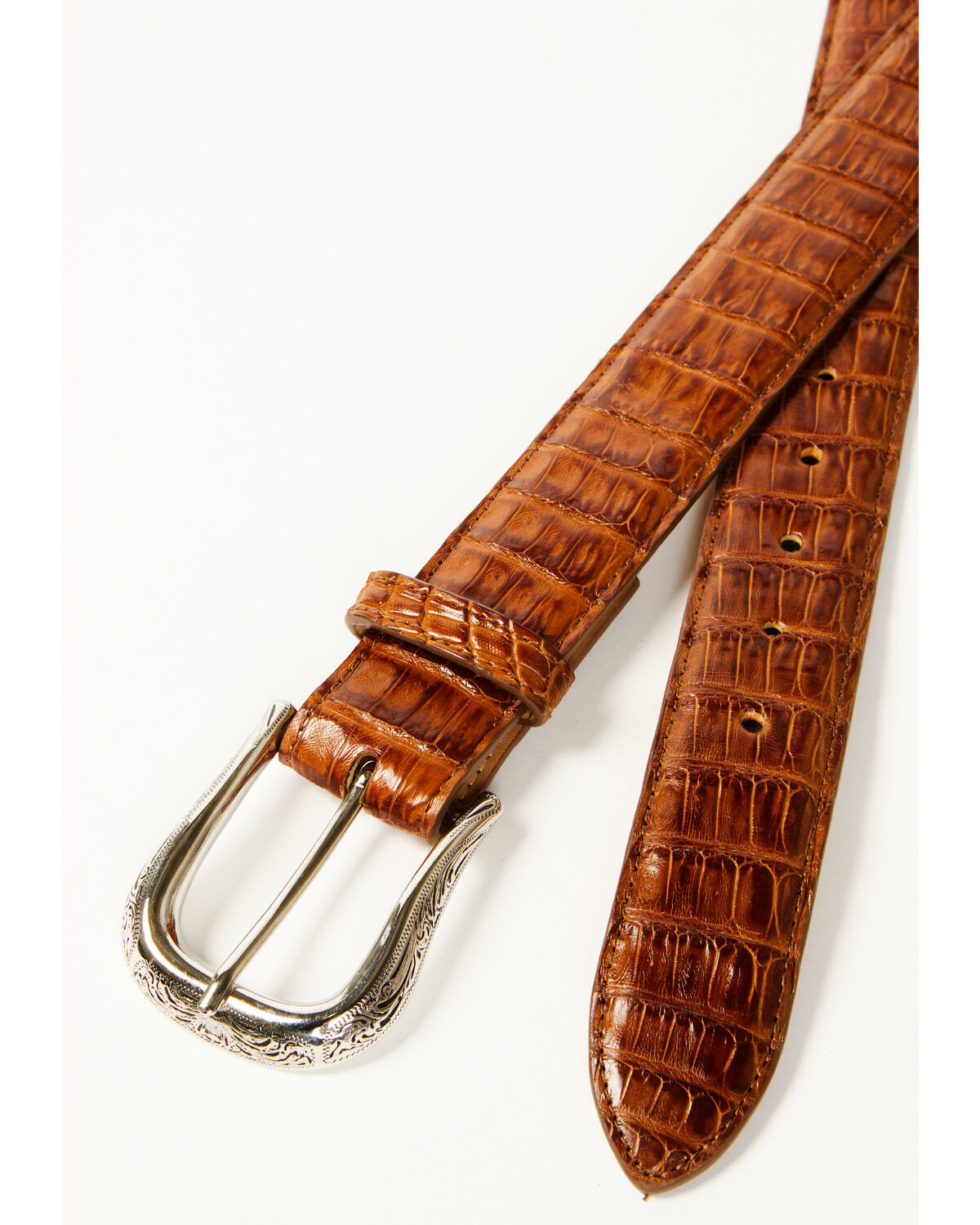 Image #2 - Cody James Black 1978&trade; Men's Exotic Caiman Belt, Cognac, hi-res