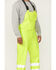 Image #3 - Forge Workwear Men's FR Hi-Vis Rain Bib Work Overalls, Yellow, hi-res