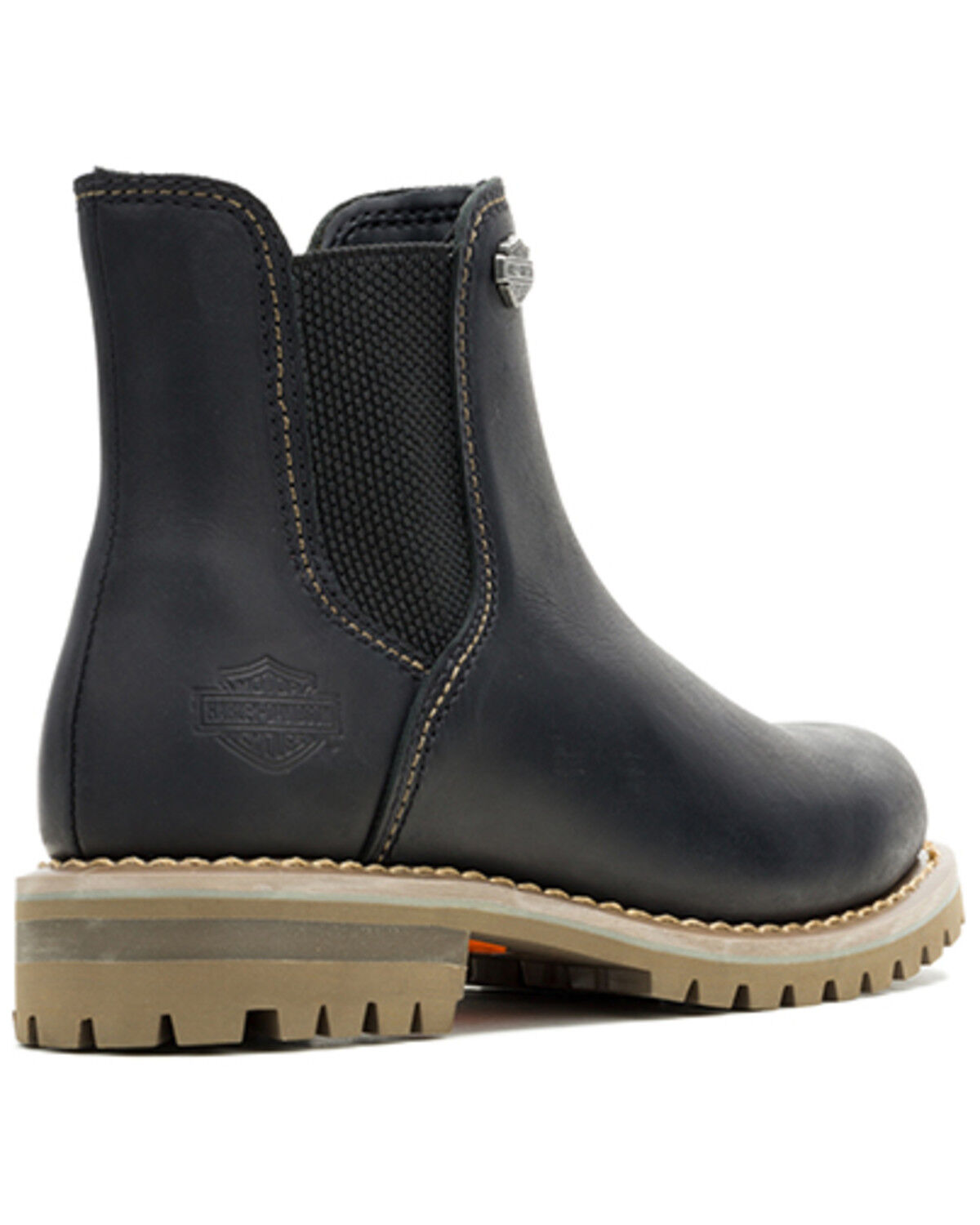 Image #4 - Harley Davidson Women's Gynger Chelsea Boots - Round Toe, Black, hi-res