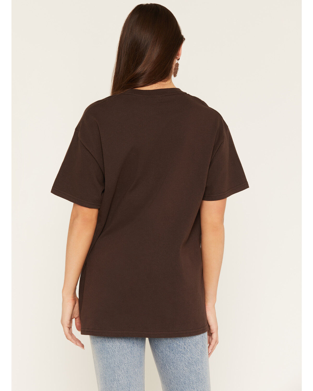 Image #4 - Day Women's Wild West Ranch Short Sleeve Graphic Tee, Brown, hi-res
