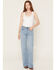 Image #1 - Kimes Ranch Women's Light Wash Zoey High Rise Wide Denim Jeans, Light Wash, hi-res