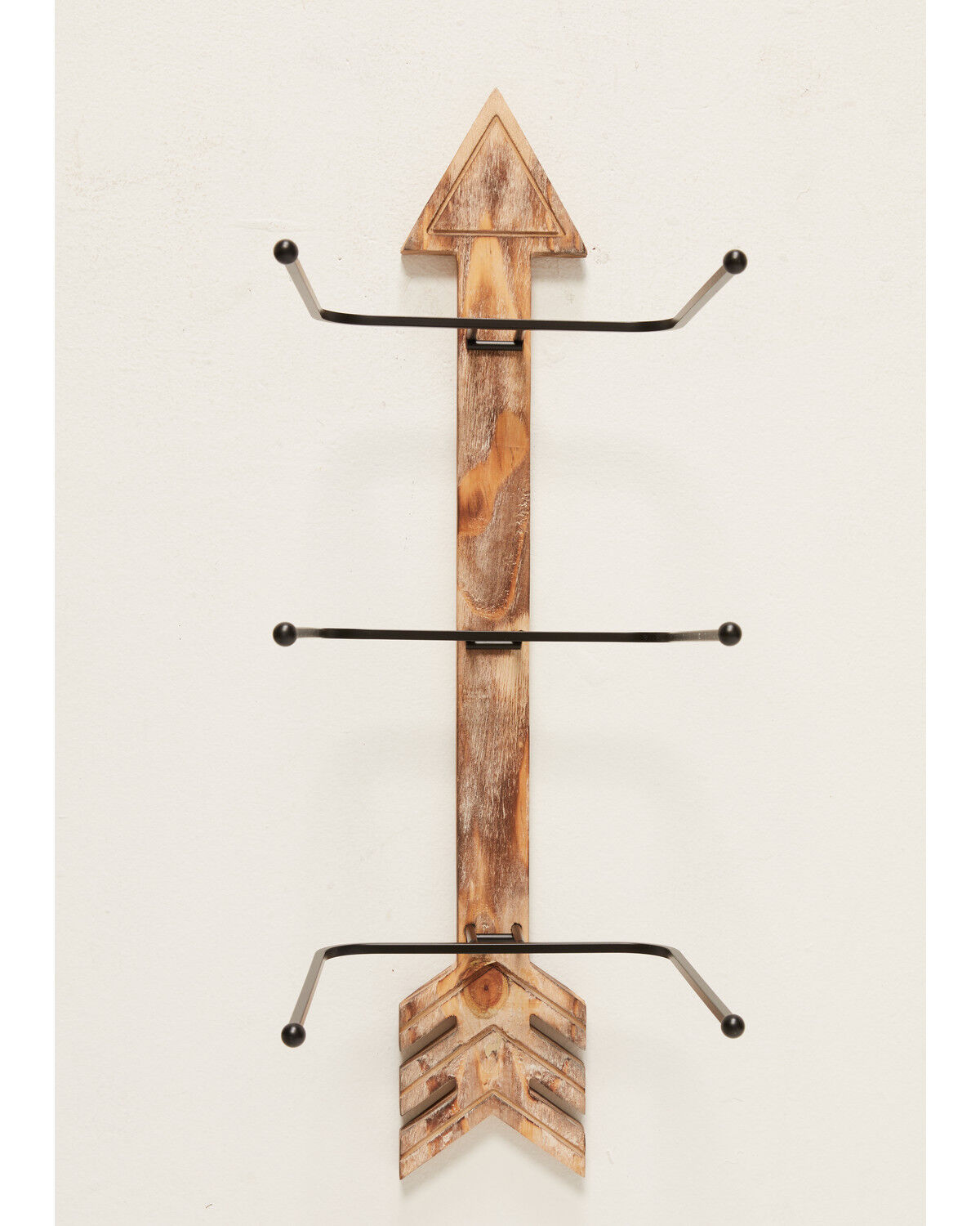 Image #1 - BB Ranch&reg; Arrow Wood And Metal Hat Rack, Brown, hi-res