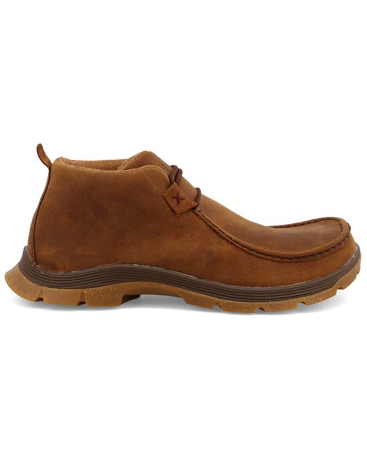 Image #2 - Twisted X Men's Chukka Oblique Toe Shoes - Moc Toe, Brown, hi-res