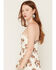 Image #2 - Originality Women's Floral Embroidered Mesh Midi Dress, Ivory, hi-res