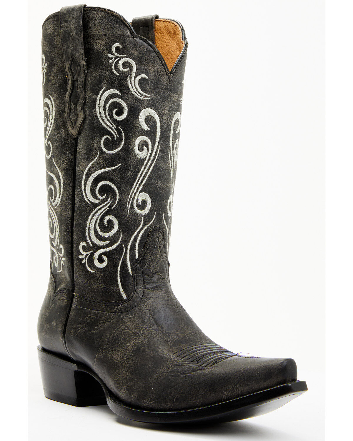 Image #1 - Moonshine Spirit&reg; Men's Clover Western Boots - Snip Toe, Black, hi-res