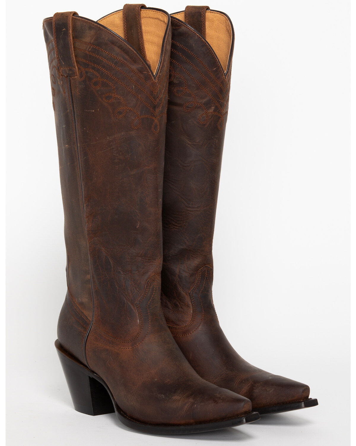 Image #1 - Shyanne Women's Charlene Tall Western Boots - Snip Toe, Brown, hi-res