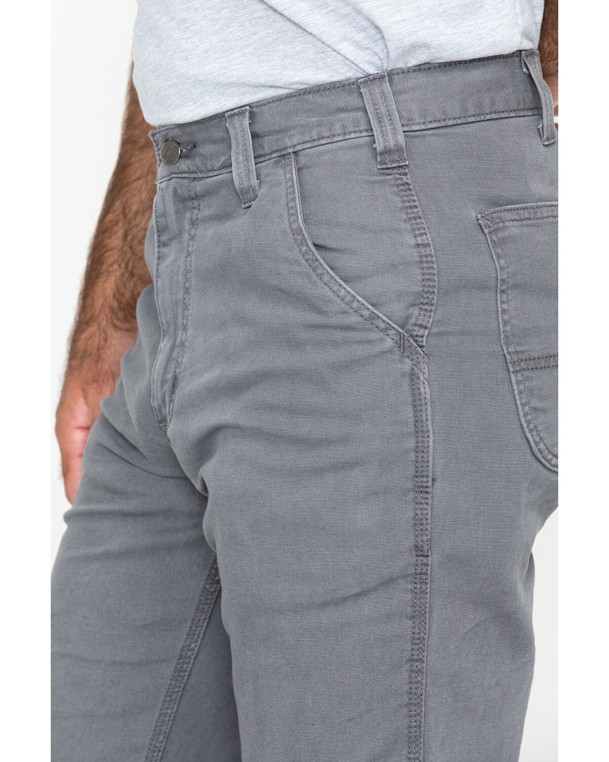 Image #4 - Carhartt Men's Rugged Flex&reg; Rigby Dungaree Stretch Work Pants - Big, Grey, hi-res