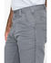 Image #4 - Carhartt Men's Rugged Flex&reg; Rigby Dungaree Stretch Work Pants - Big, Grey, hi-res