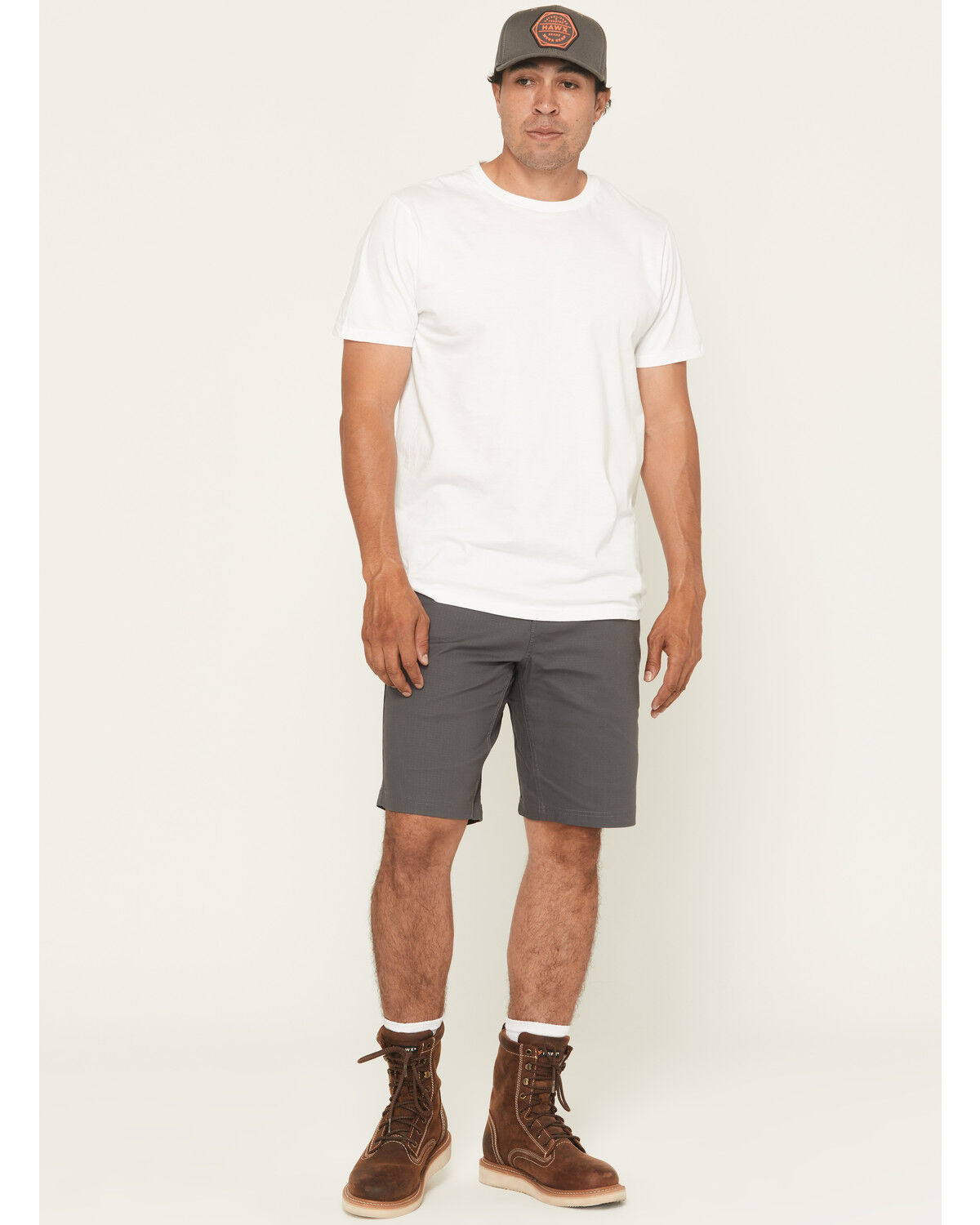 Hawx Men's Tractor Ripstop Work Shorts, Charcoal, hi-res