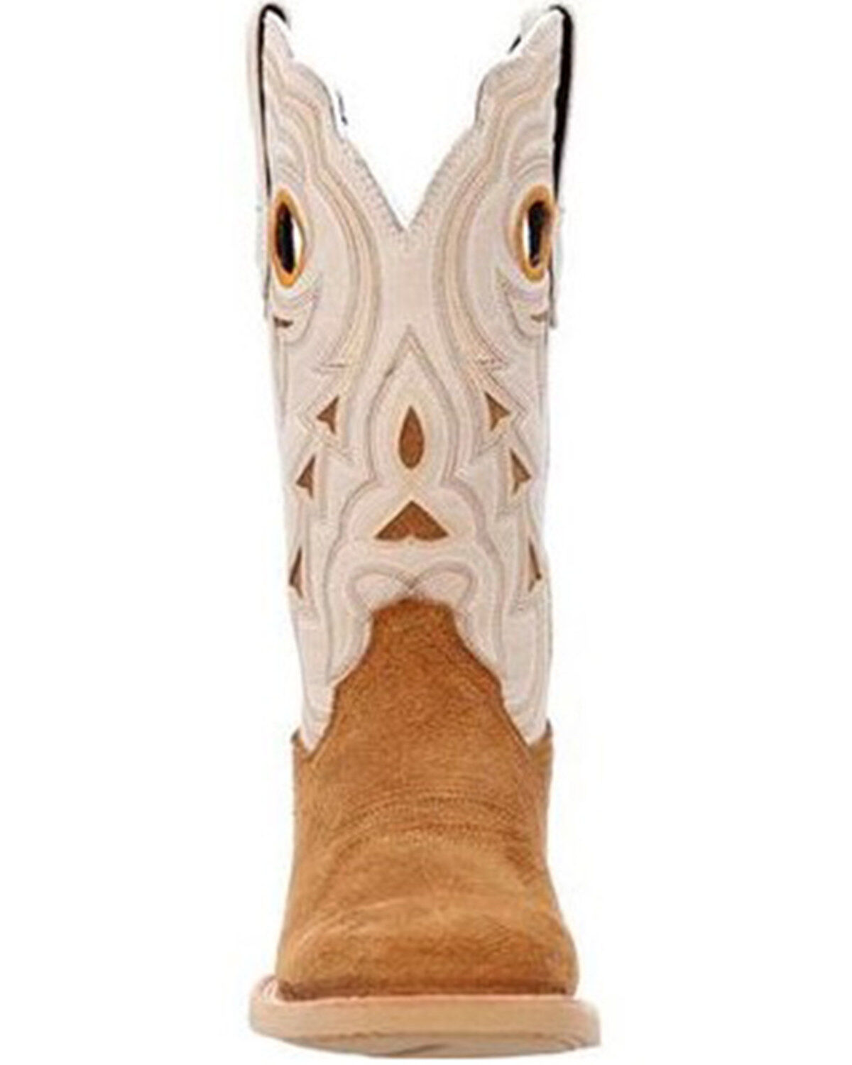 Image #4 - Durango Women's Lady Rebel Pro Cashew Western Boots - Broad Square Toe, Cream/brown, hi-res