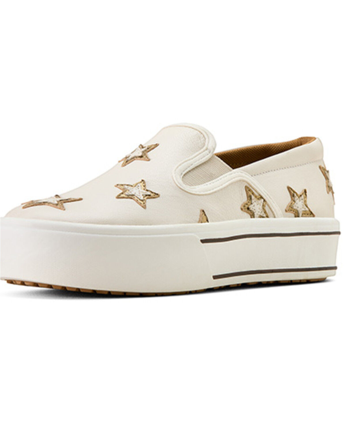 Image #2 - Ariat Women's Skylar Star Slip-On Casual Shoes, Ivory, hi-res