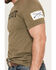 Image #3 - Grunt Style Men's Patriot Short Sleeve Graphic T-Shirt, Olive, hi-res