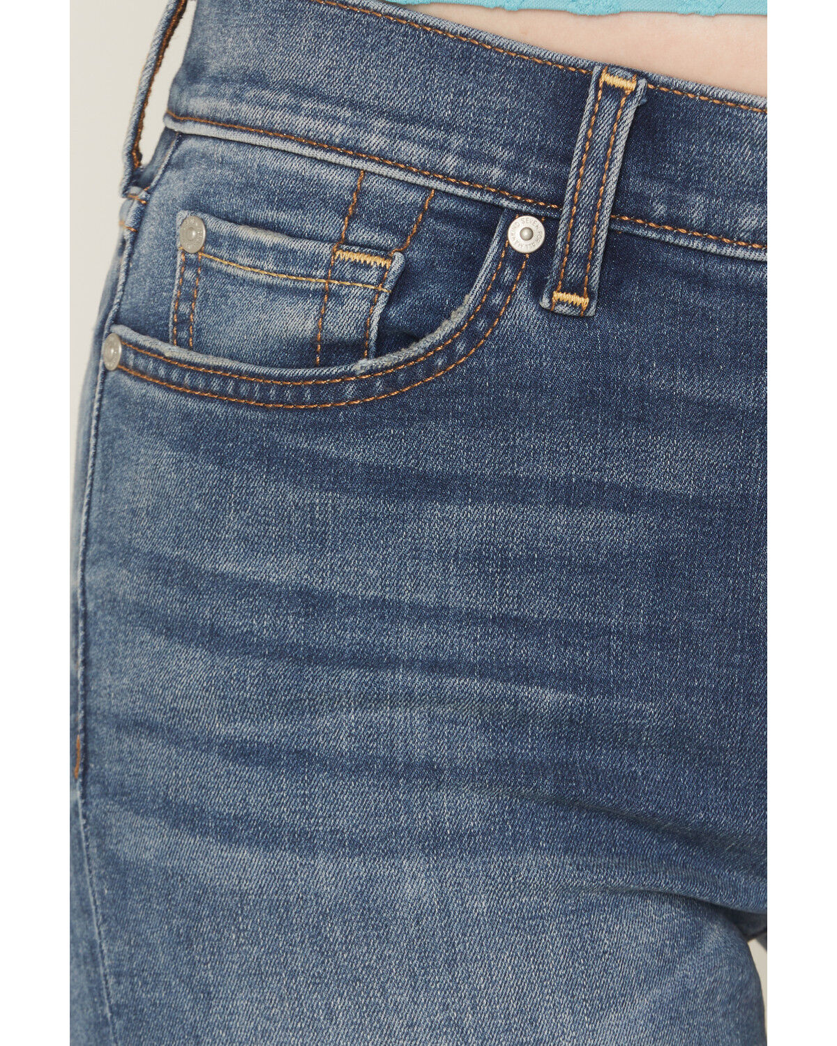 Image #2 - 7 For All Mankind Women's Medium Wash Mid Rise Dojo Wide Jeans, Medium Wash, hi-res