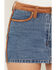 Image #2 - Show Me Your Mumu Women's Dawson Medium Wash Mini Denim Skort, Medium Wash, hi-res