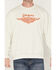 Image #3 - Dickies X Harley Davidson Men's Embroidered Logo Crewneck, Cream, hi-res