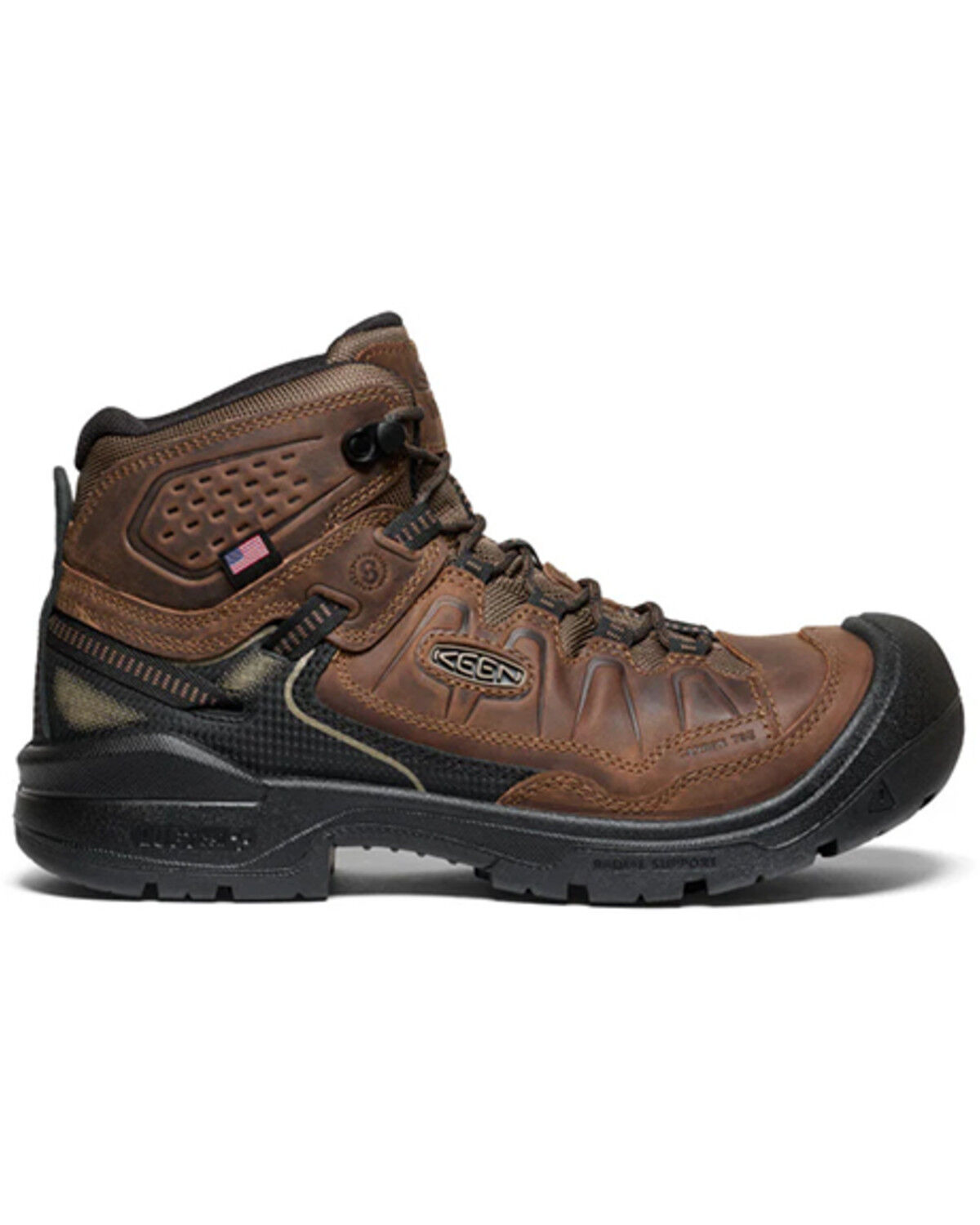 Image #1 - Keen Men's Targhee IV Waterproof Work Boots - Carbon Toe, Brown, hi-res