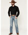 Image #1 - Rock & Roll Denim Men's Double Barrel Medium Wash Relaxed Straight Stretch Denim Jeans, Medium Wash, hi-res