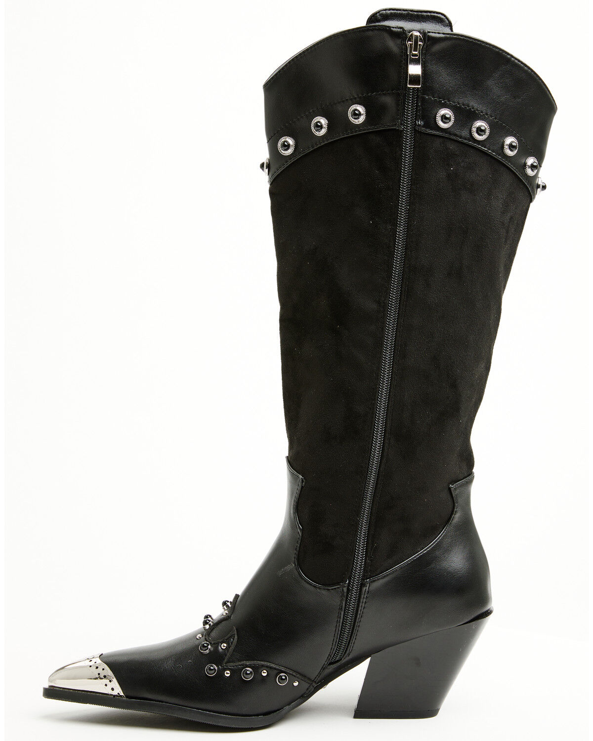 Image #3 - Azalea Wang Women's Pelagius Tall Fringe Western Boots - Round Toe, Black, hi-res