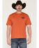 Image #2 - Dickies X Harley Davidson Men's Cowboy Short Sleeve Graphic Tee, Orange, hi-res