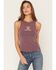 Image #1 - Shyanne Women's Bella Boot Graphic Tank Top, Slate, hi-res