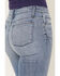 Image #4 - Haala Women's Vintage Medium Wash Bella Trouser Flare Stretch Denim Jeans, Light Wash, hi-res