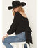Image #4 - Originality Women's Boot Barn Exclusive Emma Double Layer Peplum Top, Black, hi-res