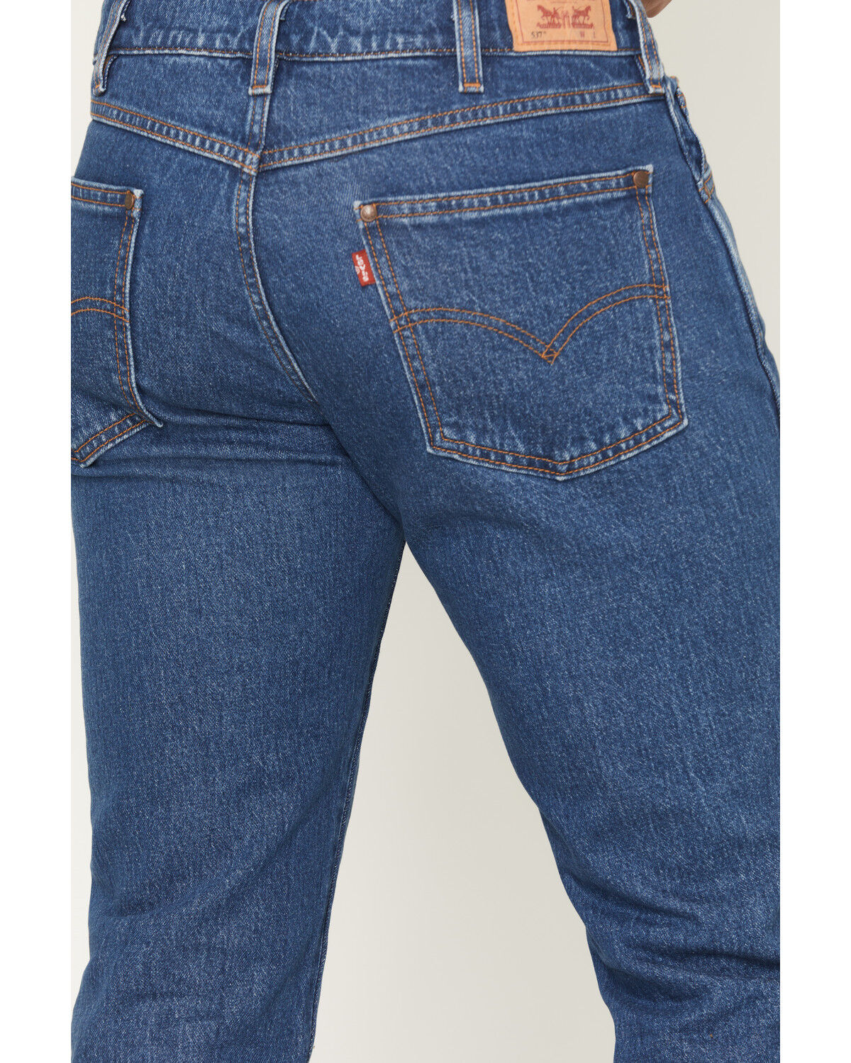 Image #4 - Levi&rsquo;s Men&rsquo;s 537 In Range Med Wash Mid Rise Western Bootcut Denim Jeans, Medium Wash, hi-res