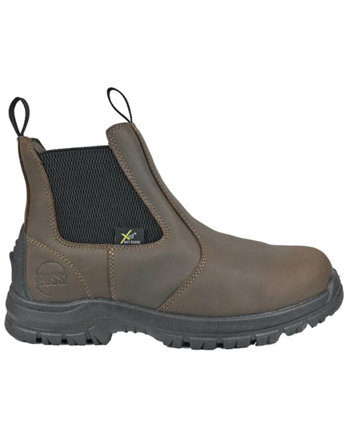 Image #2 - Hoss Men's Met Guard Waterproof Chelsea Work Boots - Composite Toe, Brown, hi-res