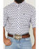 Image #3 - Ariat Men's Baxter Southwestern Print Short Sleeve Button-Down Western Shirt, White, hi-res