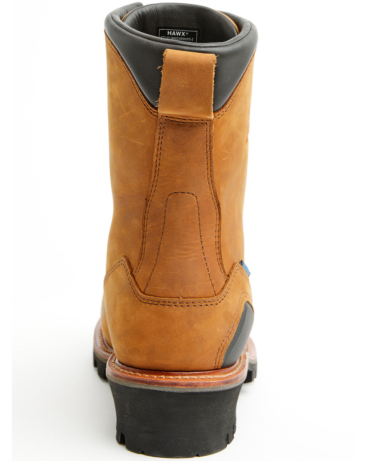 Image #5 - Hawx Men's 9" Logger Lace-Up Waterproof Work Boot - Composite Toe, Caramel, hi-res