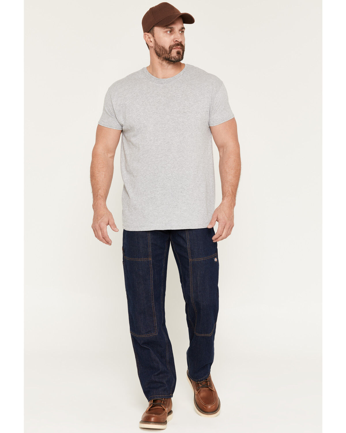 Image #1 - Dickies X Harley Davidson Men's Double Knee Carpenter Jeans, Dark Wash, hi-res