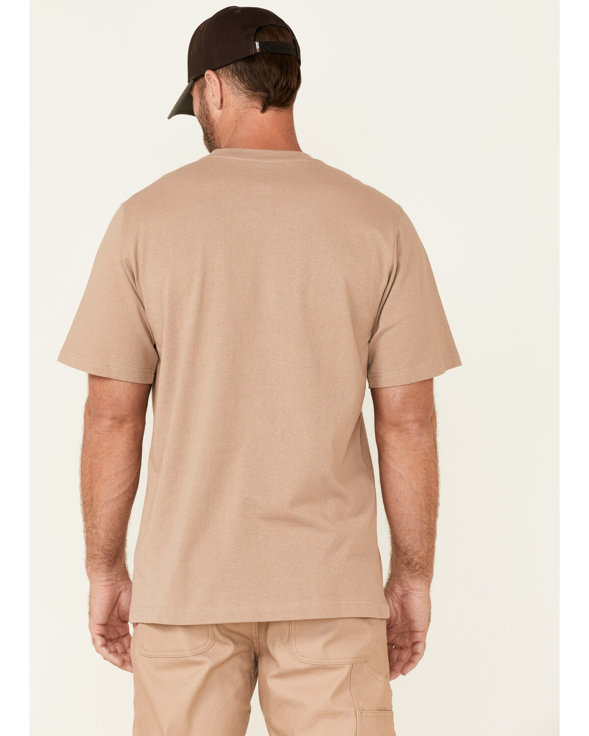 Image #4 - Hawx Men's Forge Short Sleeve Work Pocket T-Shirt, Natural, hi-res