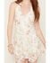 Image #3 - Cleo + Wolf Women's Shark Bite Floral Print Halter Lace Knit Mini Dress, Ivory, hi-res