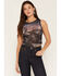 Image #1 - Youth In Revolt Women's Midnight Mesh Tank Top, Black, hi-res