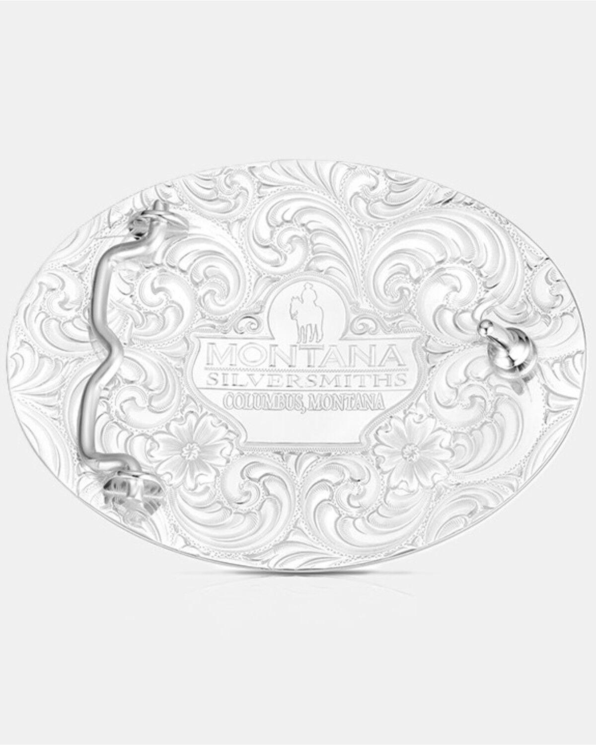 Image #2 - Montana Silversmiths Undeniable Faith Buckle with Praying Cowboy, Silver, hi-res