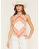 Image #1 - Rock & Roll Denim Women's Bandana Print Tank Top, Orange, hi-res