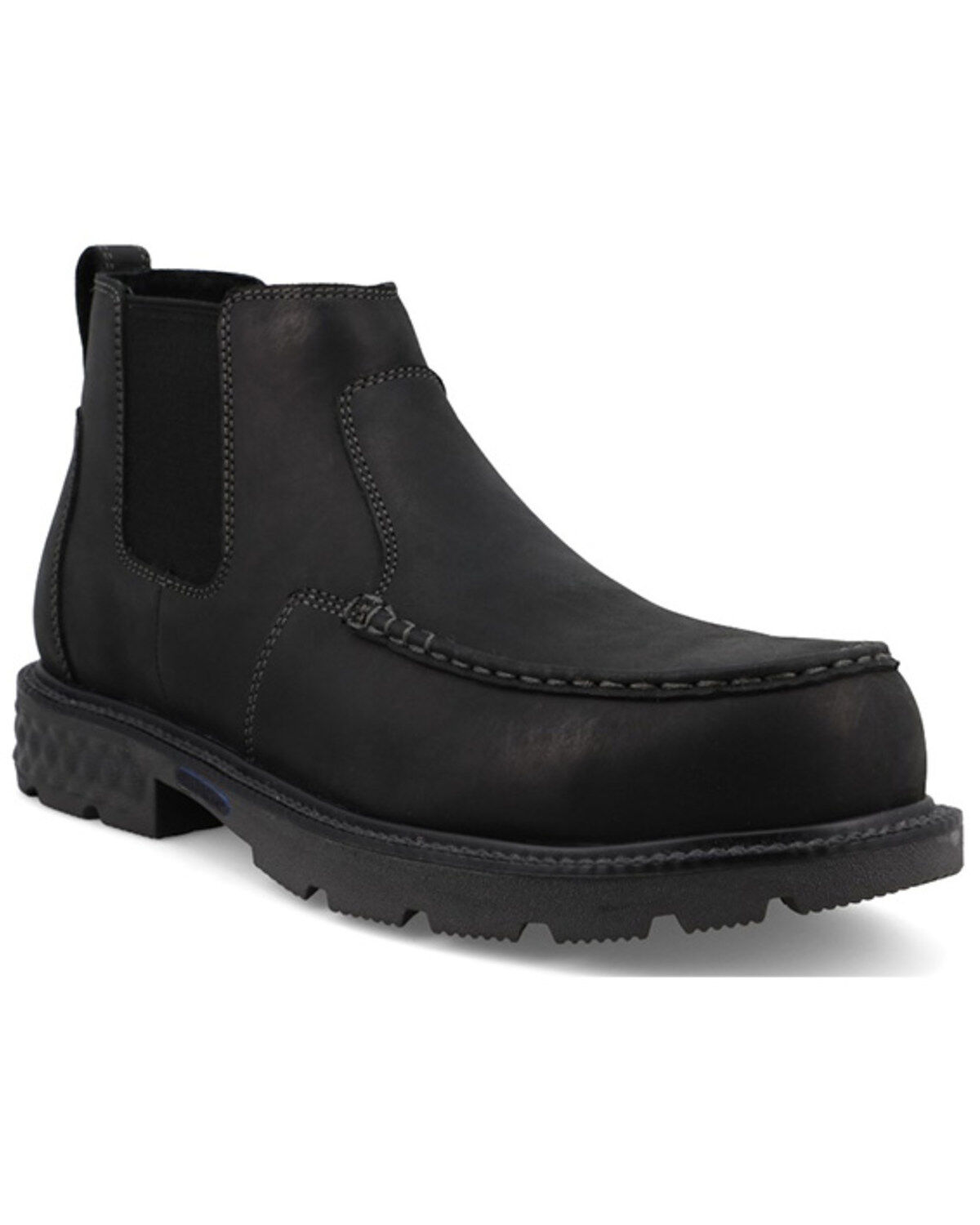 Image #1 - Twisted X Men's 4" Chelsea Moc Work Boots - Nano Toe, Black, hi-res