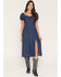 Image #1 - Idyllwind Women's Elizabeth Denim Midi Dress, Dark Wash, hi-res
